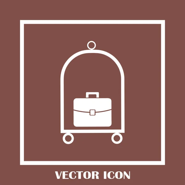 Ikon web vektor bagasi . - Stok Vektor