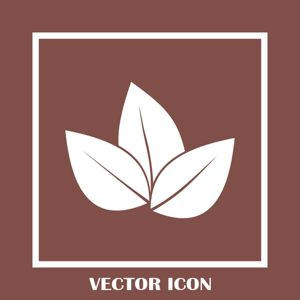 Blatt-Icon-Vektor-Illustration — Stockvektor