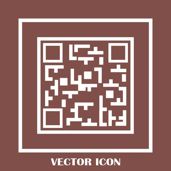 Código QR para el teléfono inteligente — Vector de stock