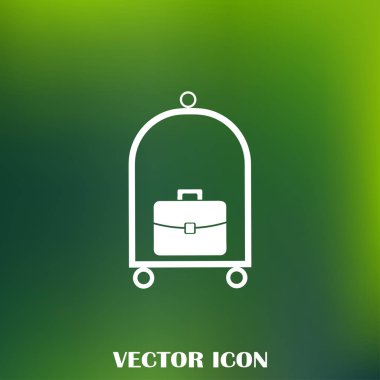 Bagaj vektör web simgesi.