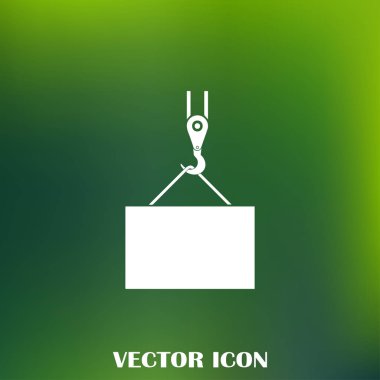 ekibimizi vinç kanca, kaldırma çalışmaları, tesisat işleri, Bina, tamamen düzenlenebilir vektör görüntü