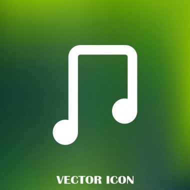 vektör müzik Not simgesi