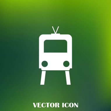 Buharlı lokomotif. Eski demiryolu web simgesi