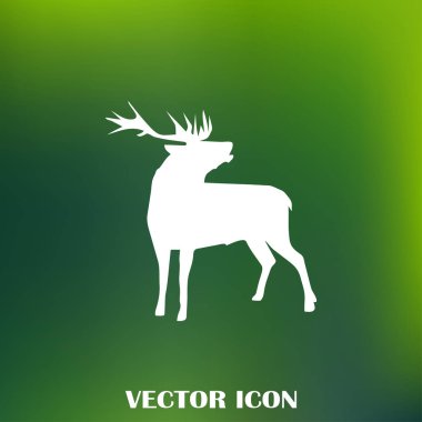 Geyik vektör web simgesi