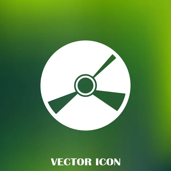 Cd icon flat vector — Stock Vector