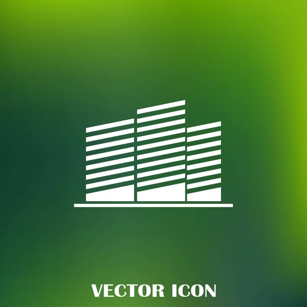 Símbolo inmobiliario. icono de vector — Vector de stock