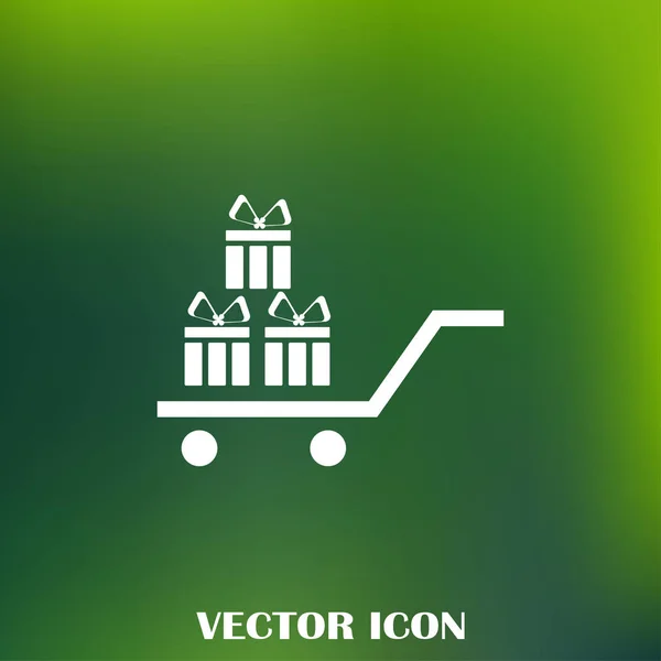 Gift vector web icon — Stock Vector