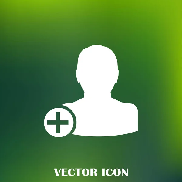 Tambahkan ikon vektor teman - Stok Vektor