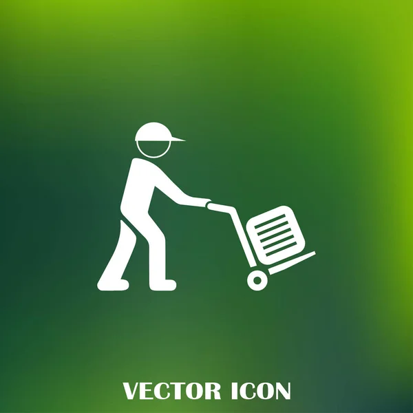 Ilustração de um homem com bagagem — Vetor de Stock