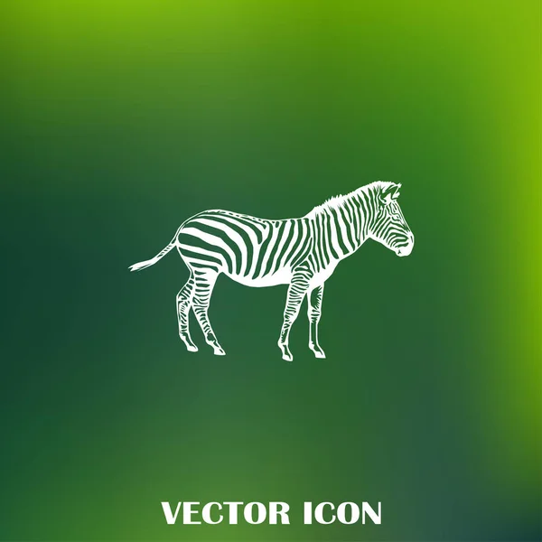 Иконка вектора зебры — стоковый вектор