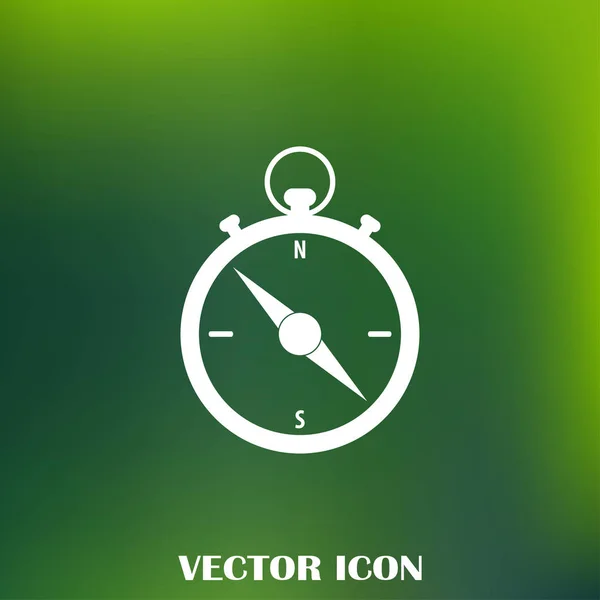 Brújula icono vector diseño — Vector de stock