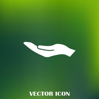 eller simge vektör, düz tasarım en iyi vektör simgesi