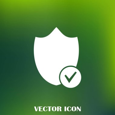 Kalkan vektör web simgesi