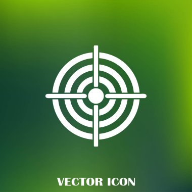 Hedef simgesi, web tasarımı için vektör çizim