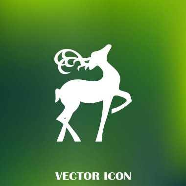 Geyik vektör web simgesi