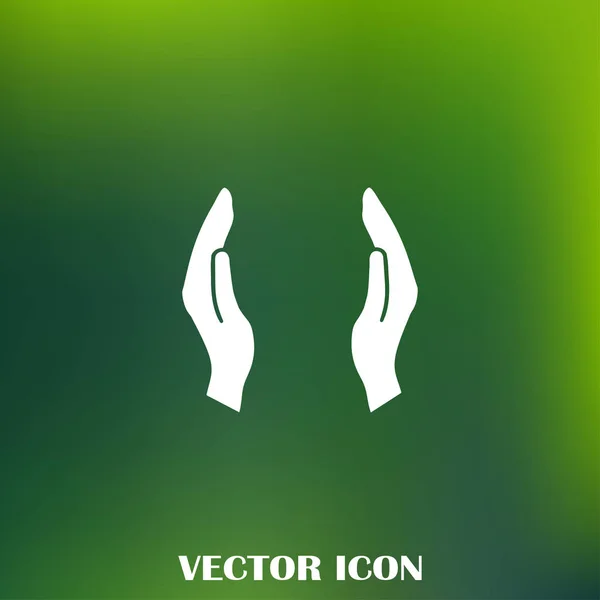 Hænder ikon vektor, flad design bedste vektor ikon – Stock-vektor