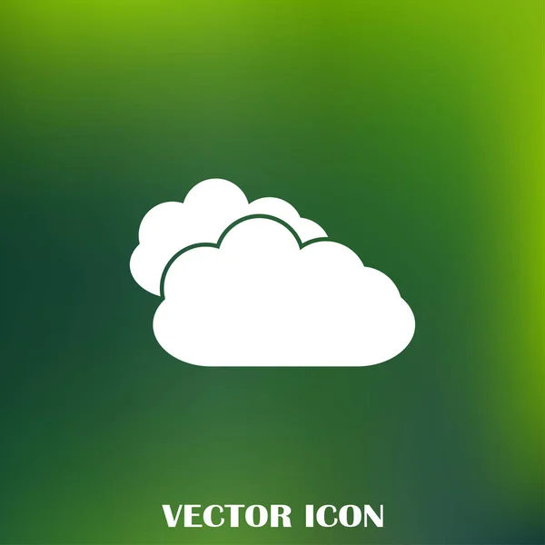 Векторная плоская икона двух облаков. Eps10 — стоковый вектор
