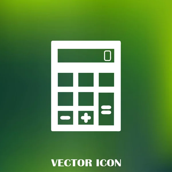 Taschenrechner-Symbol, Vektorillustration. flacher Designstil. — Stockvektor