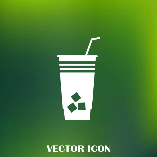 Cóctel vector web icono — Vector de stock