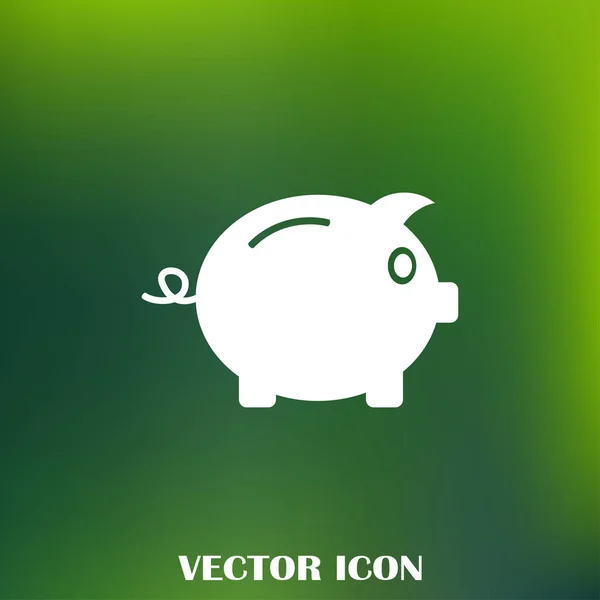 Piggy bank icon. Pictograph of moneybox — Stock Vector