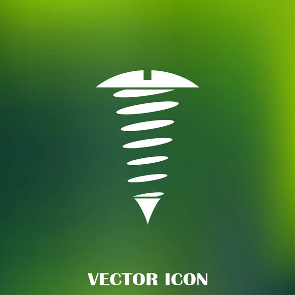 Icono de tornillo. Uno de los iconos web establecidos — Vector de stock