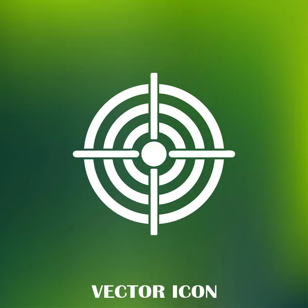 Target icon, vector illustration for web design — Stock Vector