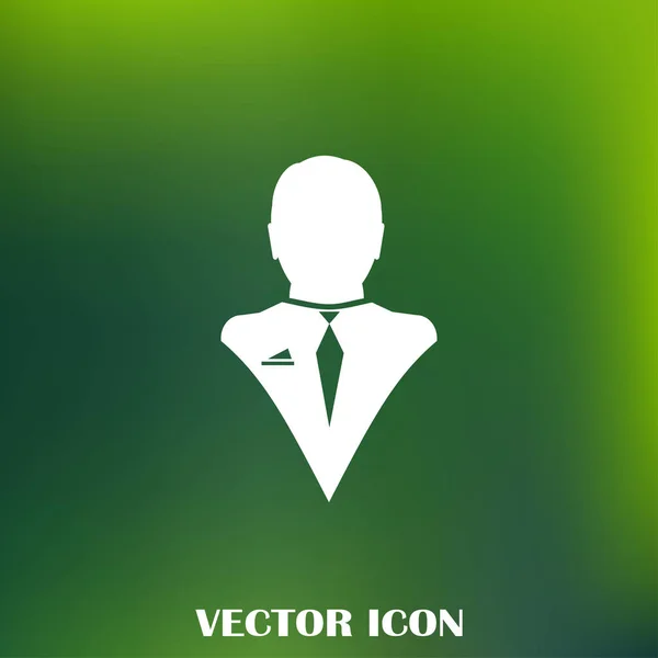 Zakenman vector web pictogram — Stockvector