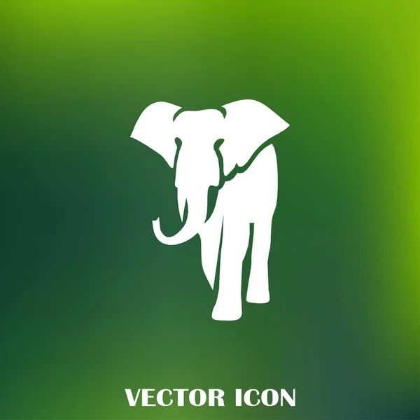 Elefante vector web icono — Vector de stock