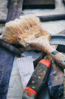 Çalışma araçları kümesi.