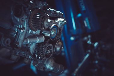 Karşıt motoru closeup.