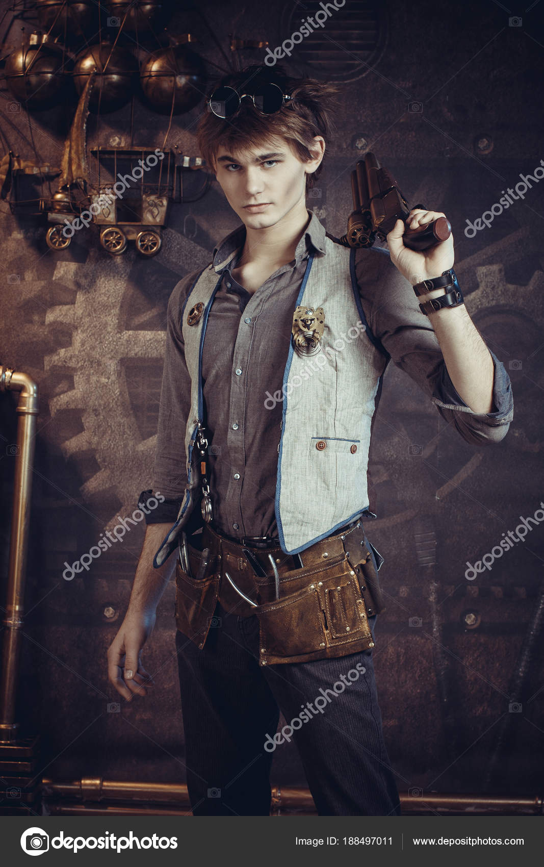 Steampunk hot sale male outfit