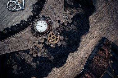 Güzel bir natürmort steampunk tarzı.