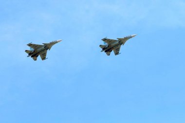 Gösteri uçuşlar Rus askeri uçak, helikopter