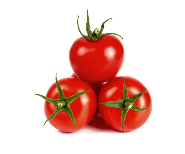 Pomodori freschi rossi scivolo — Foto Stock