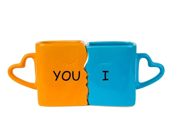 Két csésze szerelmeseinek — Stock Fotó