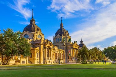 Budapeşte Macaristan 'daki ünlü yüzme havuzu.