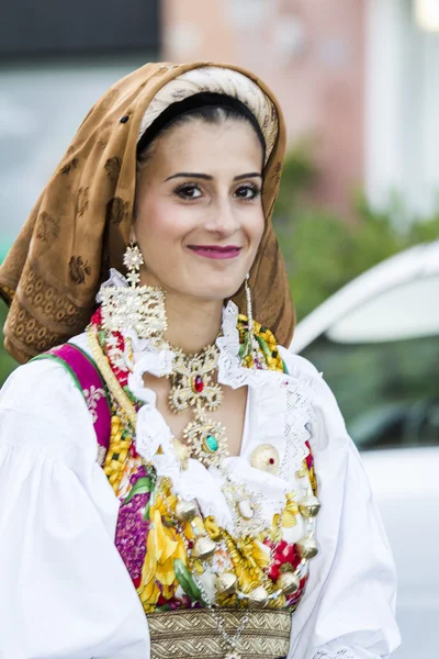 Traditional Sardinian costume — Stock Photo, Image