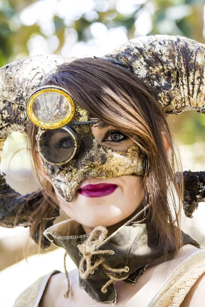 Ritratto in stile steampunk — Foto Stock