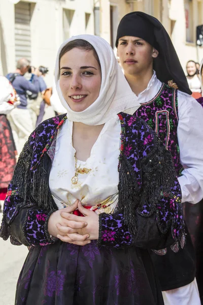 AGLIARI, ITÁLIA - MAIO 1, 2017: 361 Procissão religiosa de Sant 'Efisio - Sardenha — Fotografia de Stock