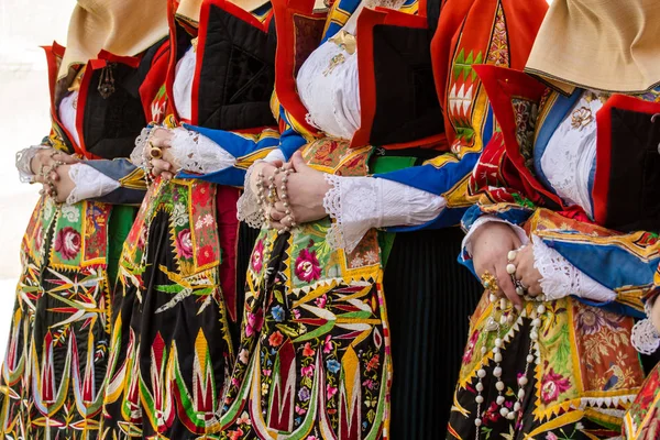 Sardinian traditional costumes — Stock Photo, Image