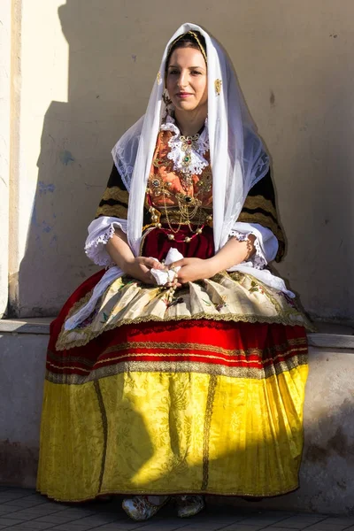 Cagliari Italia Mayo 2015 359 Procesión Religiosa Sant Efisio Retrato — Foto de Stock