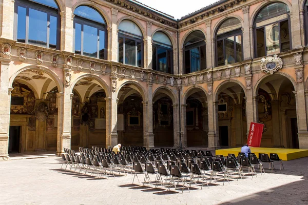 Bologna Italy Июля 2017 Года Biblioteca Comunale Dellarchiginnasio Emilia Romagna — стоковое фото