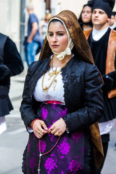 Cagliari Italy May 2017 361 Religious Procession Sant Efisio Parade — Stock Photo, Image