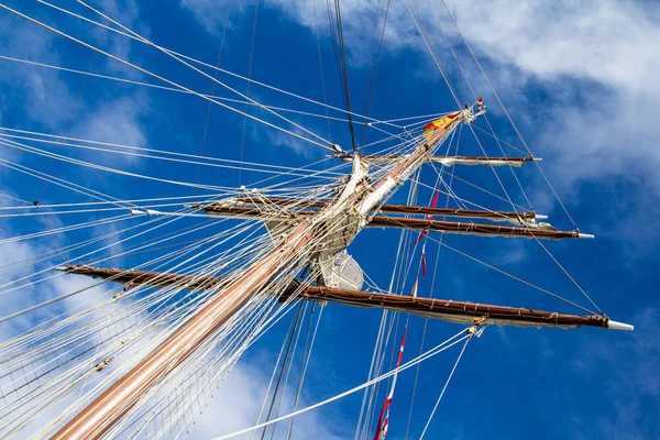 Кальярі Італія Січня 2014 Іспанського Флоту Хуан Себастьян Elcano Сардинія — стокове фото