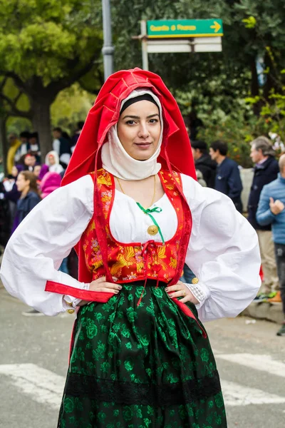 Muravera Italien Aprile 2017 Sagra Degli Agrumi Gruppo Folk Pro — Stockfoto