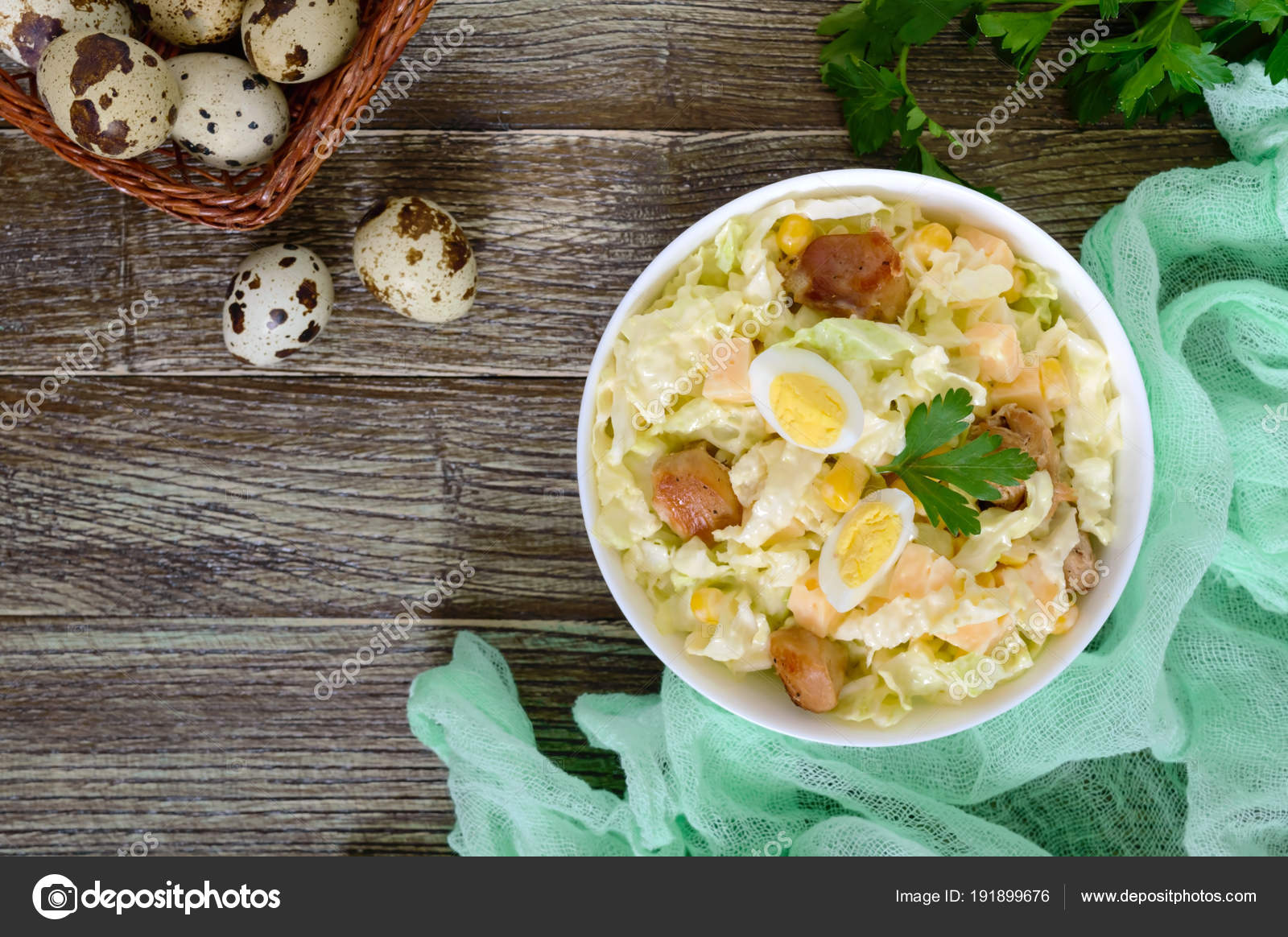 Dieta salada com frango
