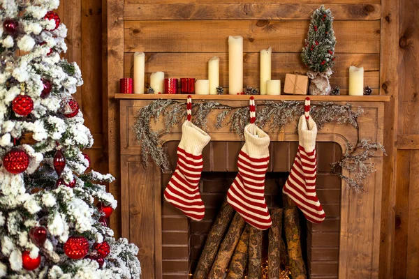 Natal decoração para casa — Fotografia de Stock