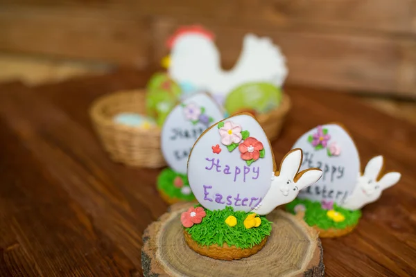 Mutlu Paskalya kurabiyeleri — Stok fotoğraf