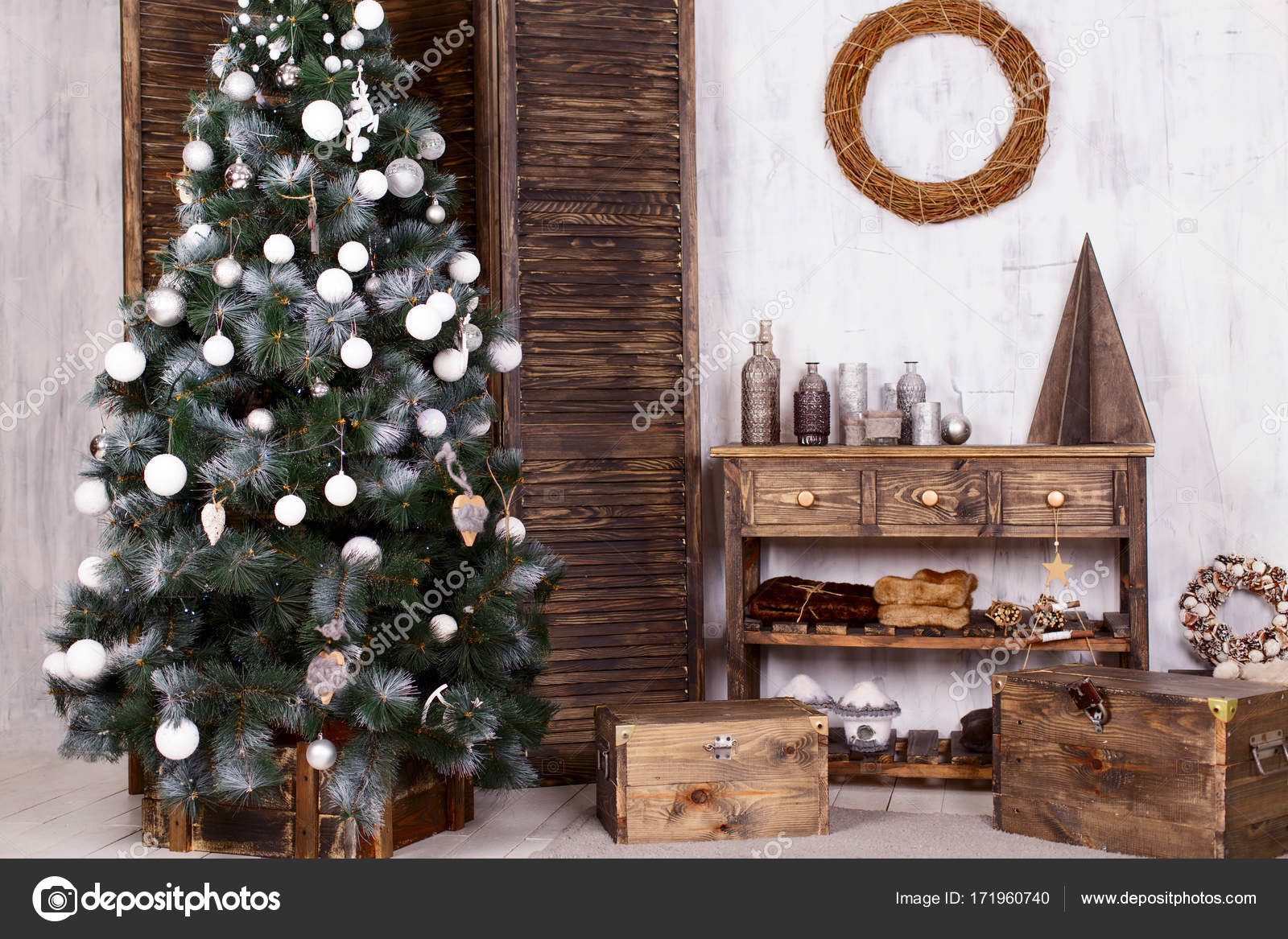 Christmas interior design — Stock Photo © OlgaPonomarenko #171960740