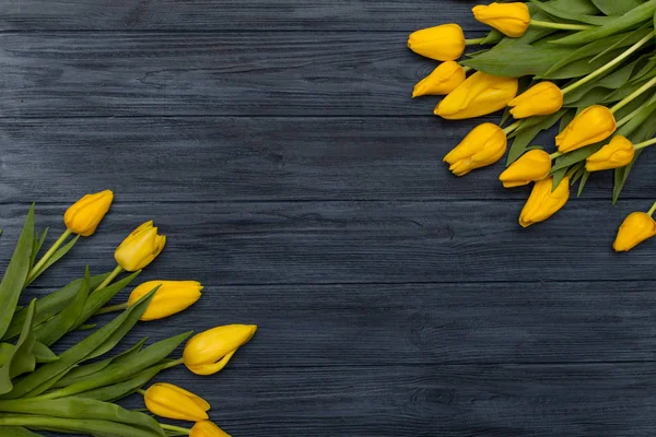 Flache Lagen Blumen — Stockfoto